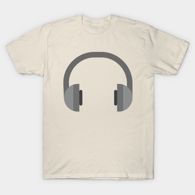 Headphones T-Shirt by PhunPhrases